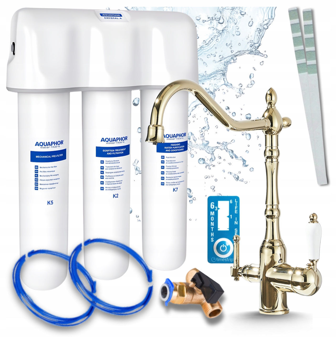Filtrační Systém Pro Pitnou Vodu Aquaphor Křišťál A Třícestný Vintage Kohoutek