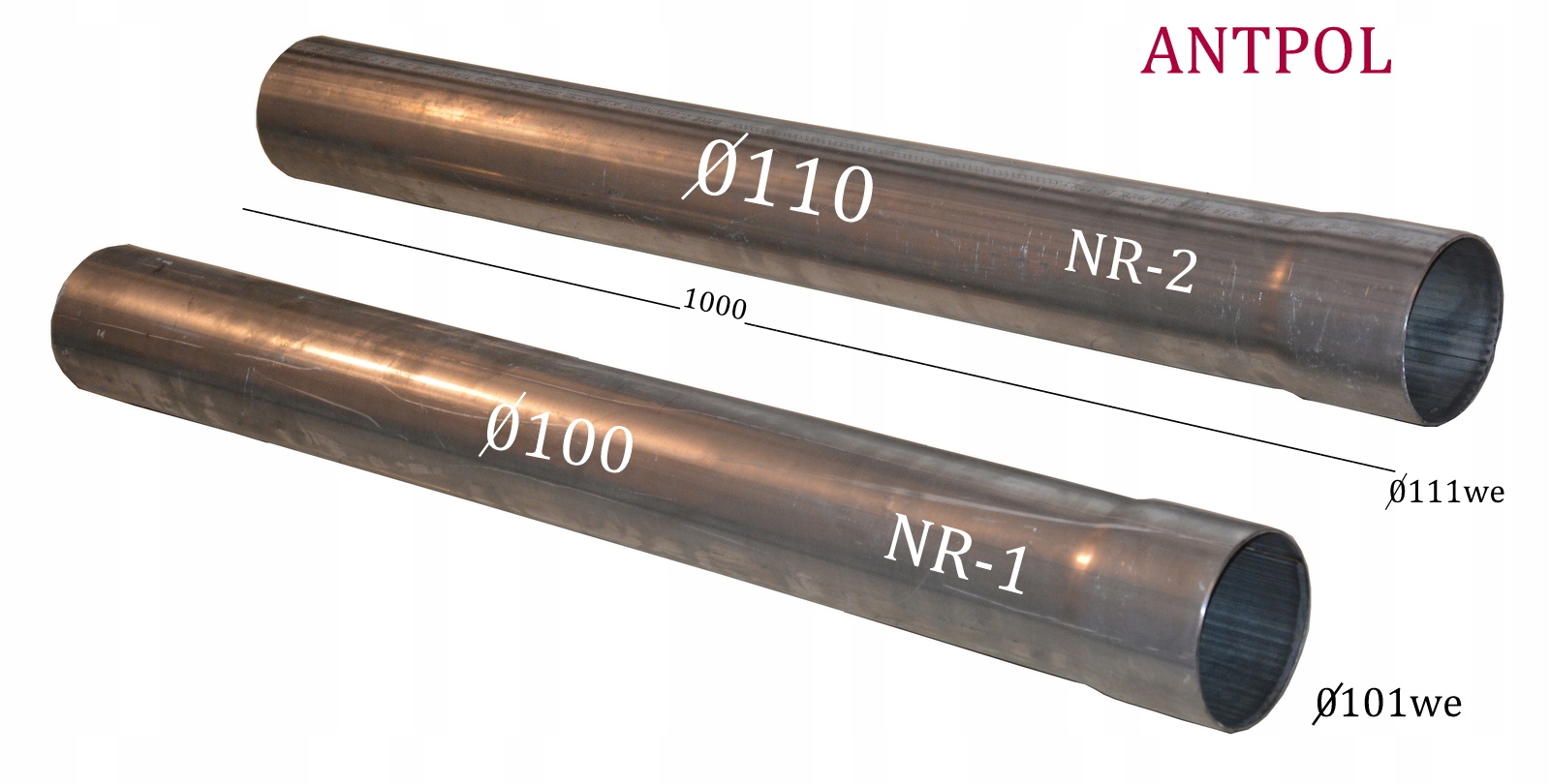 RURA PROSTA F 100 X 2 REDUKCJA ŁĄCZNIK ALU