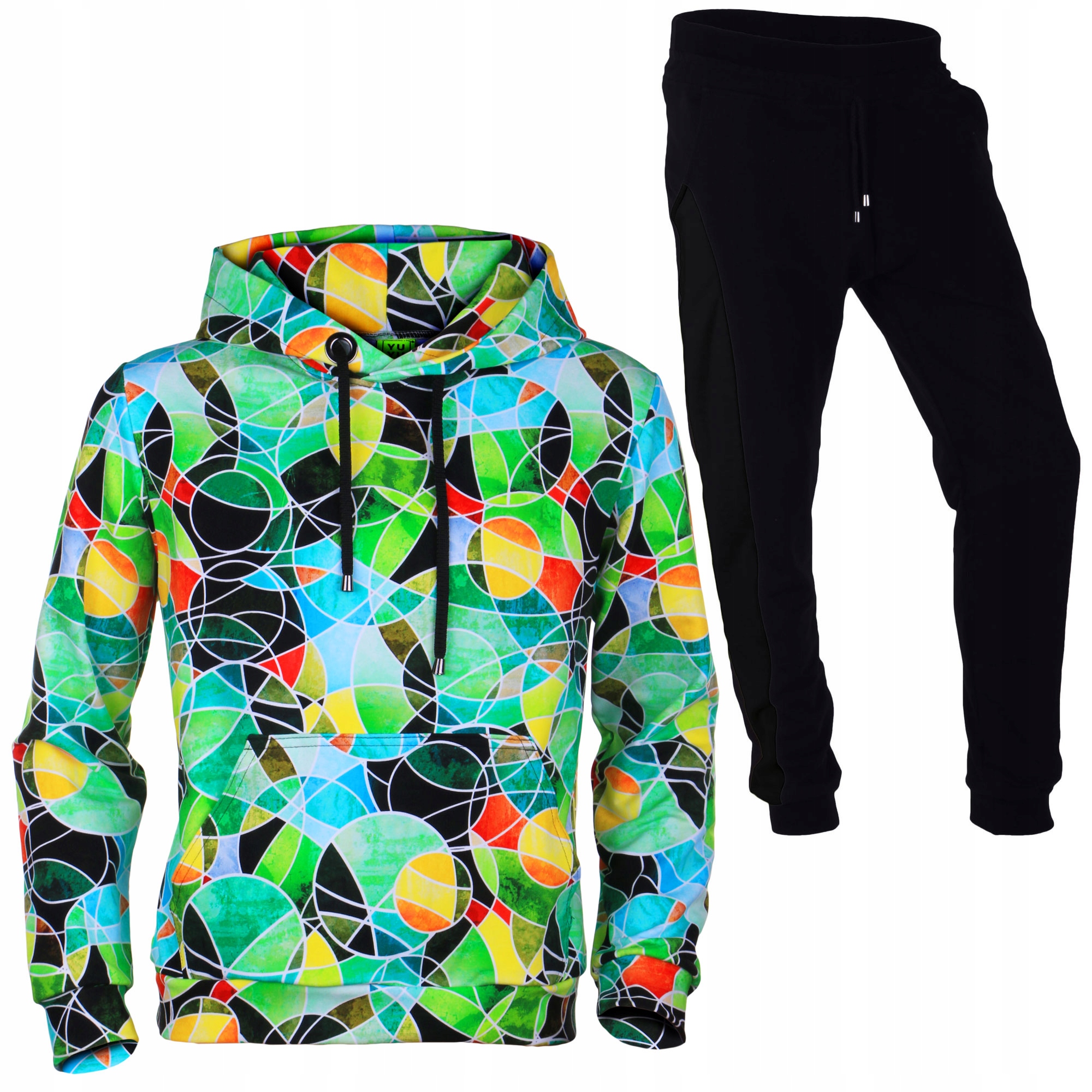 

Dres Bluza Koła + Spodnie Czarne Sznurek 164