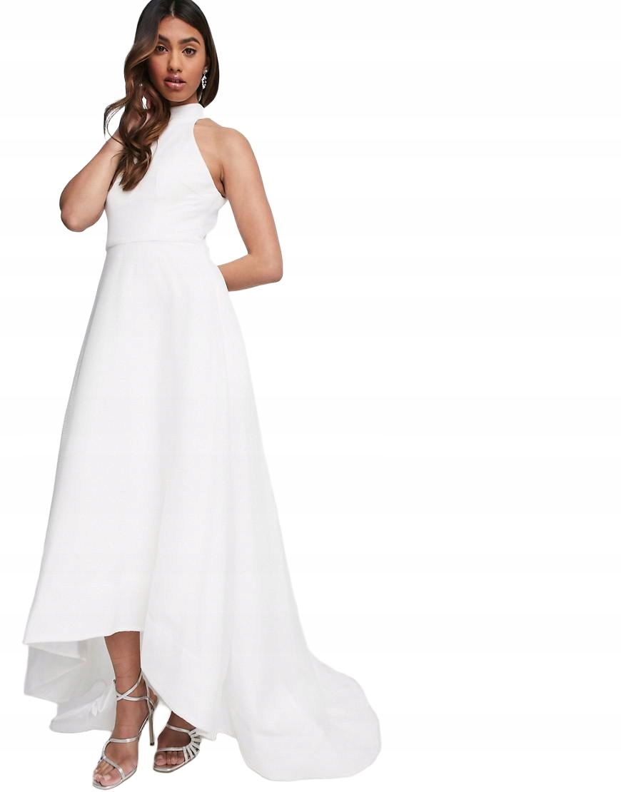 Bariano Šaty Maxi Bílá Tren Šm 38