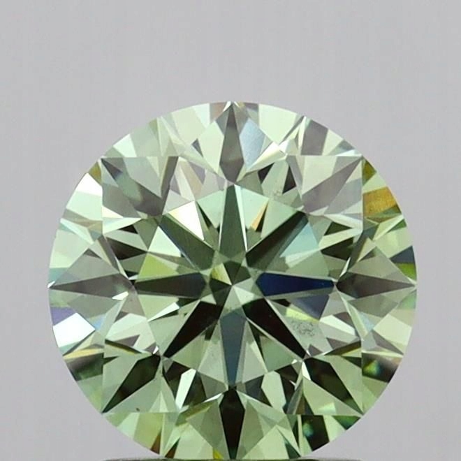 Diament laboratoryjny kolorowy 1.65ct ROUND Fancy Vivid Green VS2 (IGI)