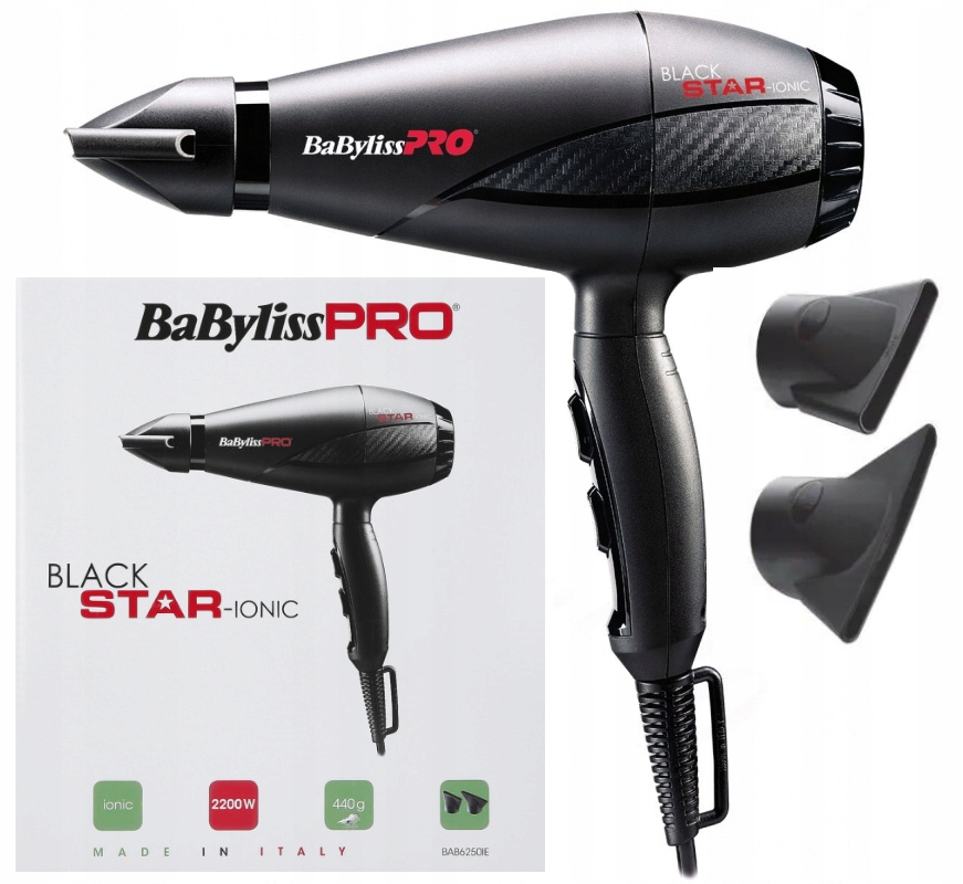 BABYLISS PRO SUSZARKA BLACK STAR- IONIC BAB6250IE