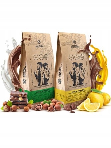 Levně Sada káva Coffee Broastery Brazil Mogiana Brazil Cerrado 2x1kg (2 kg)