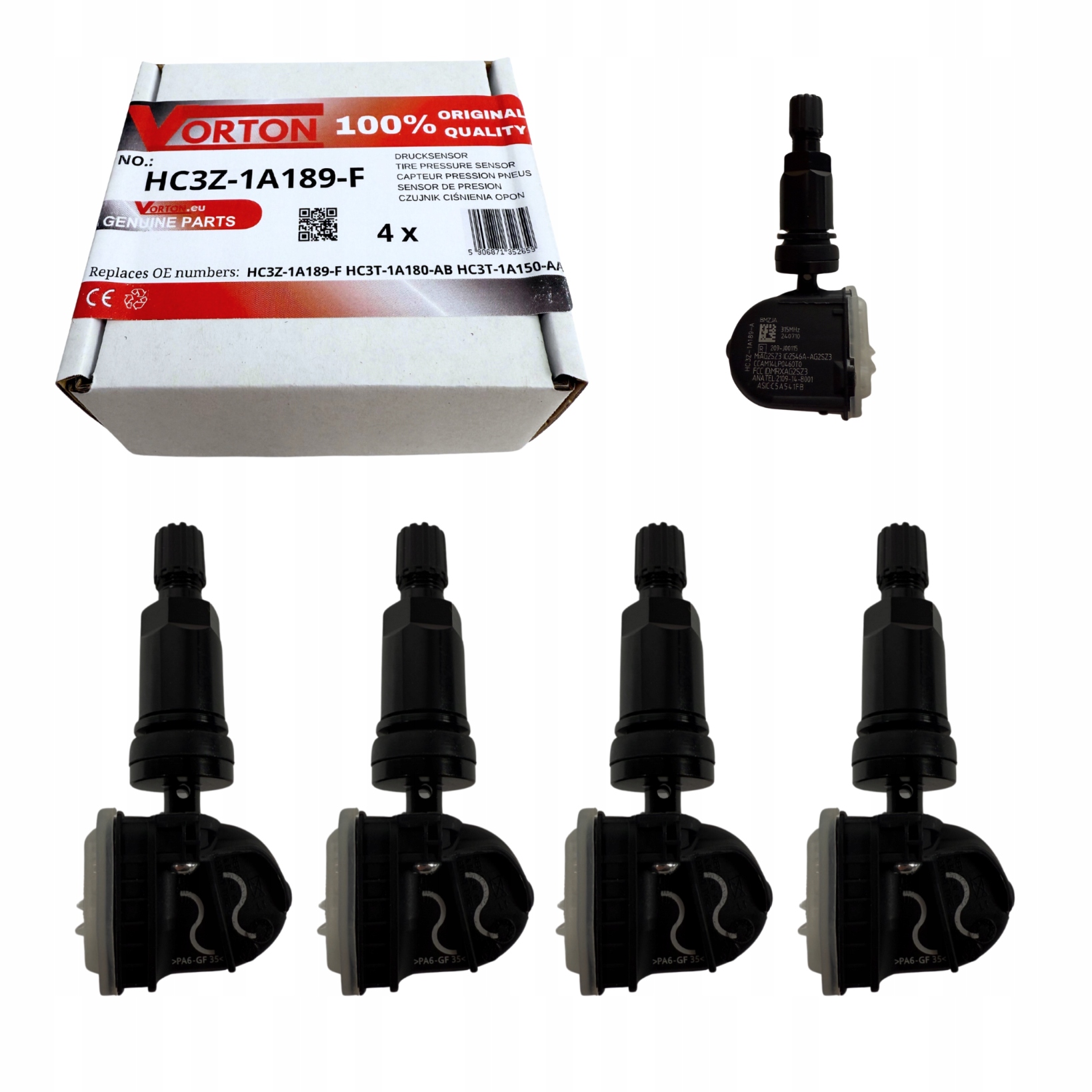 Snímače Tlaku Vzduchu Pneumatik Tpms Ford Usa Fusion 2016-2020