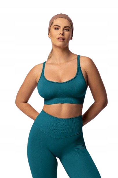 Spaio Damski biustonosz sportowy Fitness Push-up Pro morski M