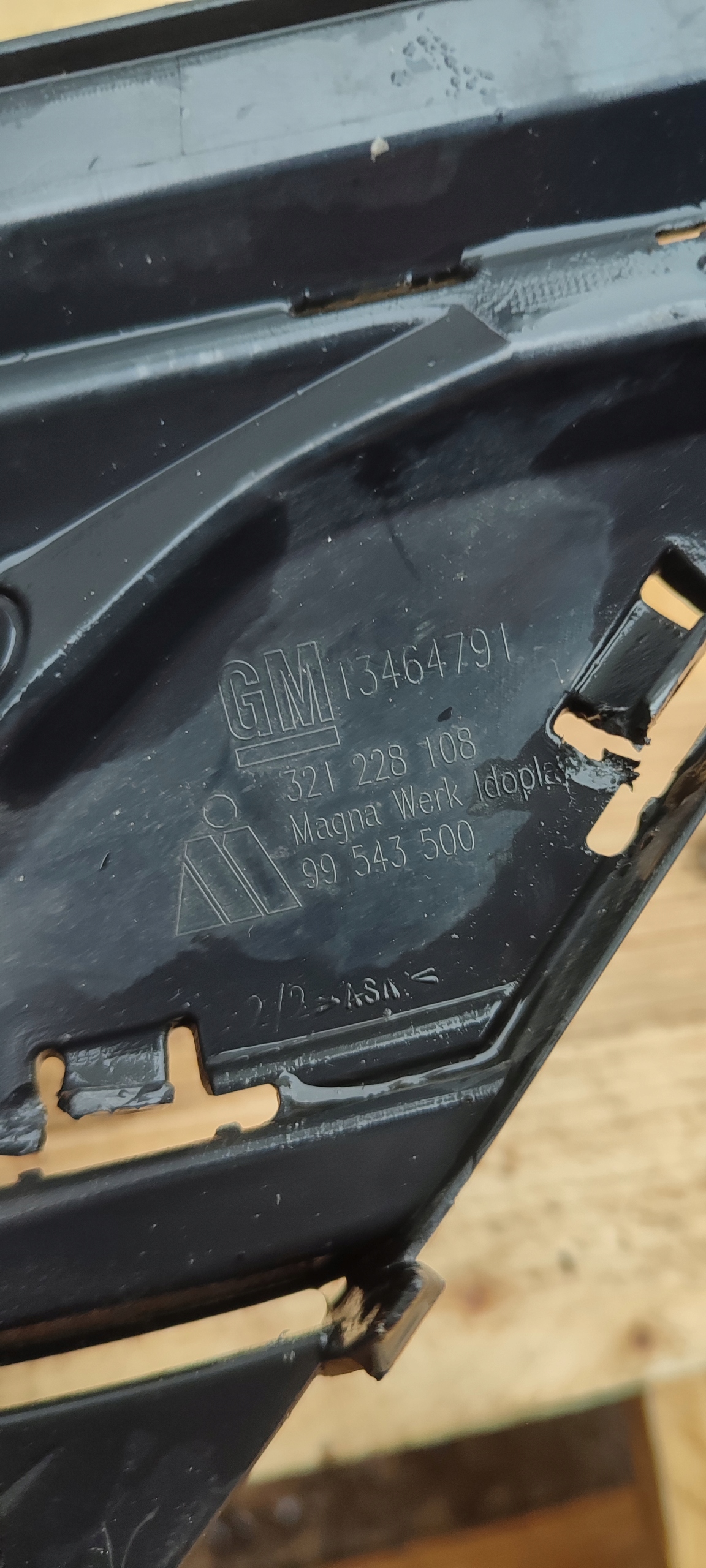 front PREKLADgrill bumper front OPEL ASTRA K 5 V 2015 - 2019 13464791