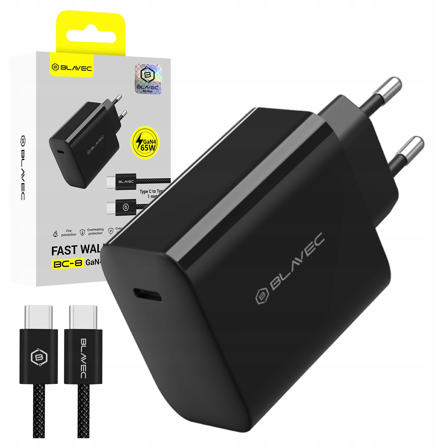 Szybka Ładowarka Sieciowa do Samsung S26 Ultra Usb-c 65W GaN4 Kabel Usb-c