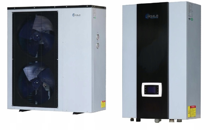18kW Pompa ciepła Split WiFi grzałka Przemysłowa +kompresor Mitsubishi R32