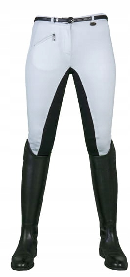 Jezdecké kalhoty Hkm Basic Belmtex bílé/černé 42