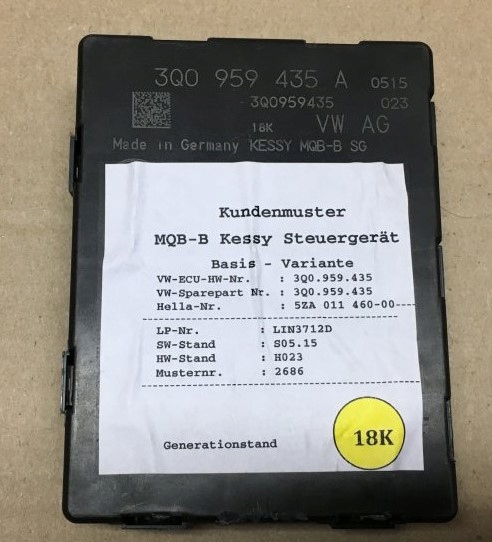 VW PASSAT B8 GOLF VII Module KESSY 3Q0959435A