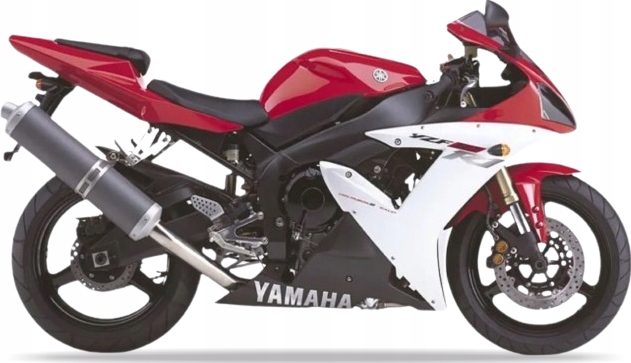 Samolepky Na Motocykl Juula Pro Yamaha Yzf R1 2002 Červená Bílá RN09