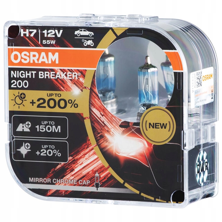 

Żarówki H7 Osram Night Breaker Laser +200% +150m