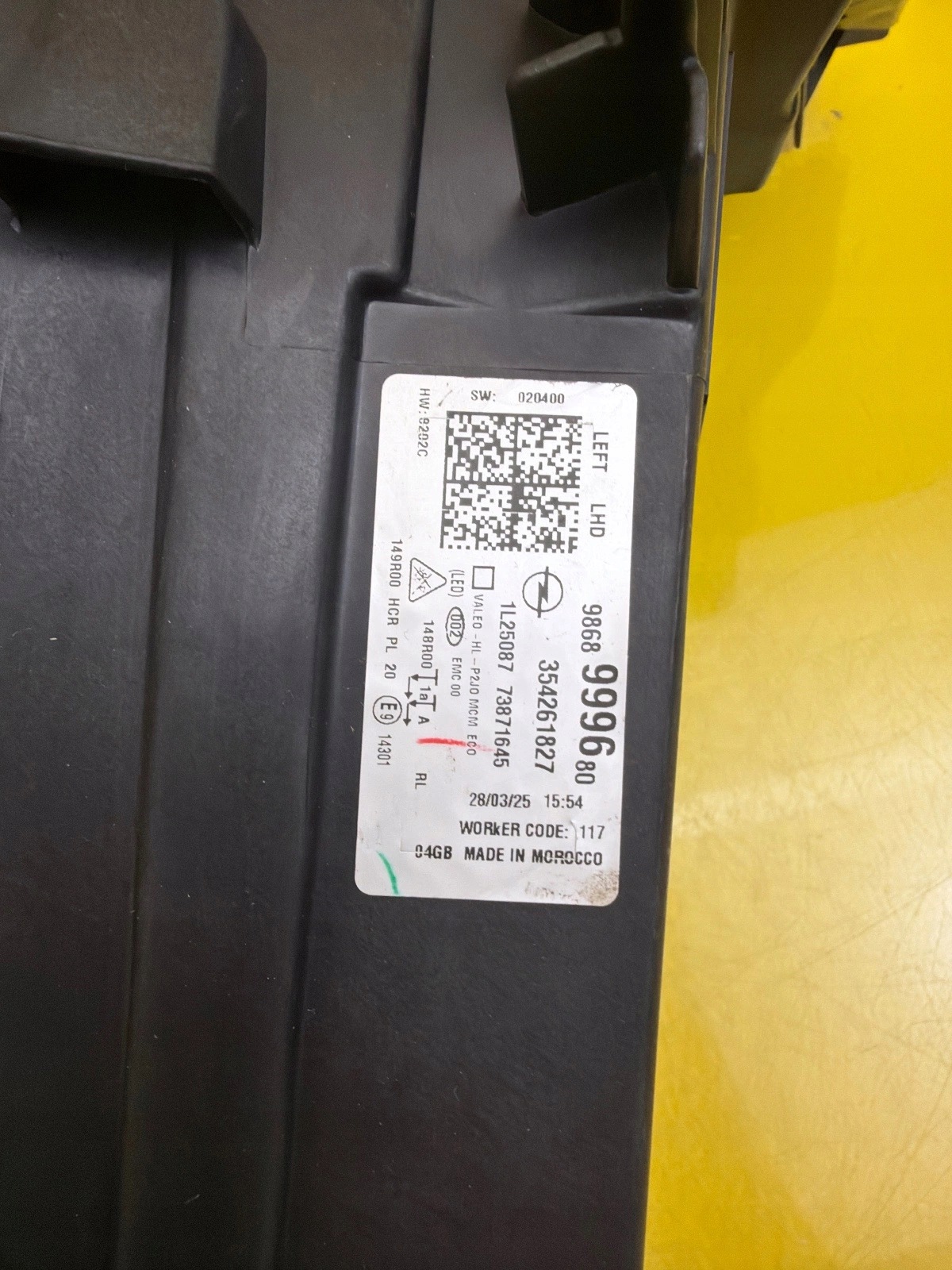 light left Opel Corsa F Lift 2023- Full Led 9868999680