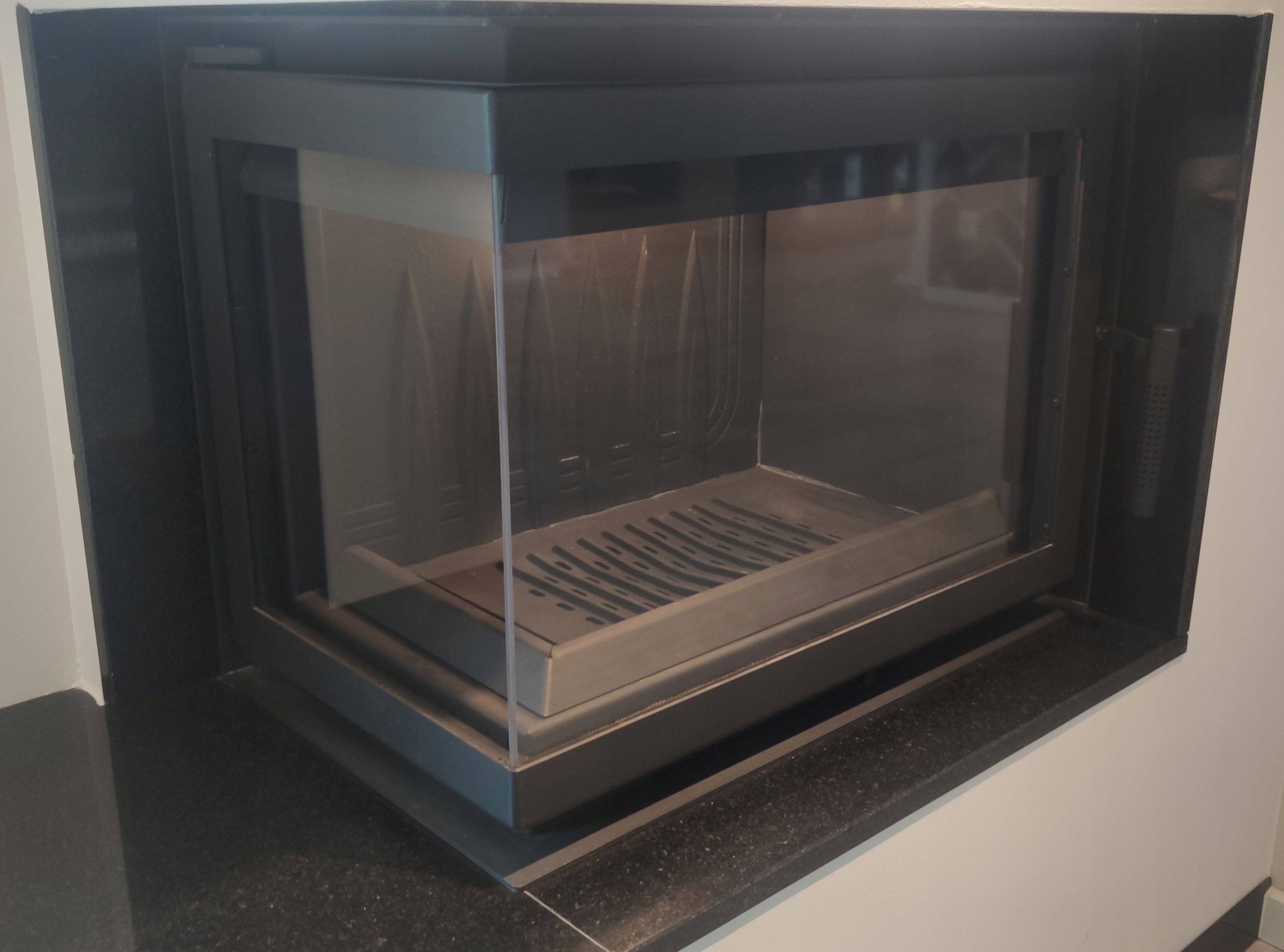 EKO WKŁAD kominkowy powietrzny kominek SIMPLE m/s lewy BS 8kw DOLOT zestaw Szyba boczna lewa