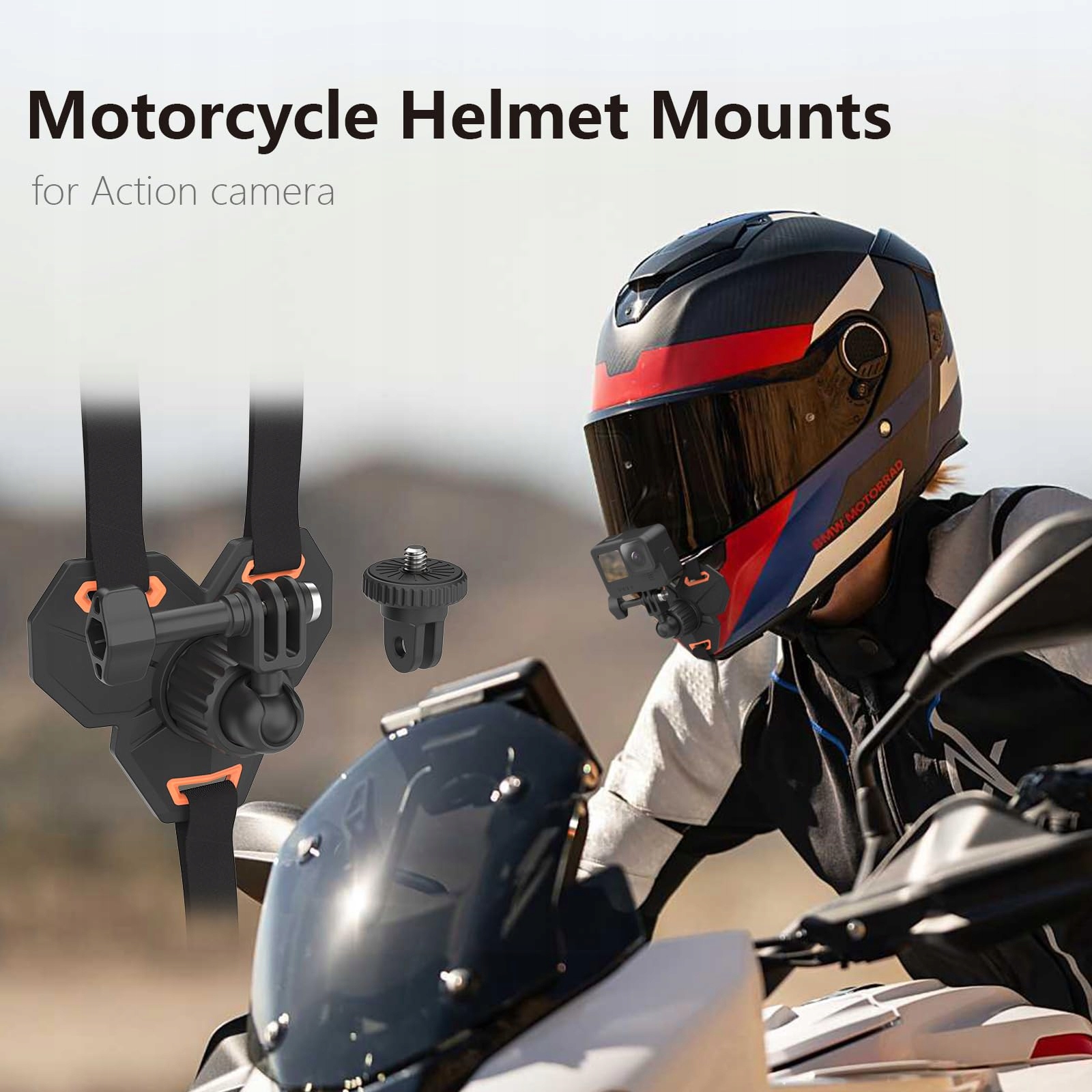 Mocowanie Na Kask Szczękowy Do GoPro Insta360 DJI Osmo Mobilne NEOSOU — miniatura 2