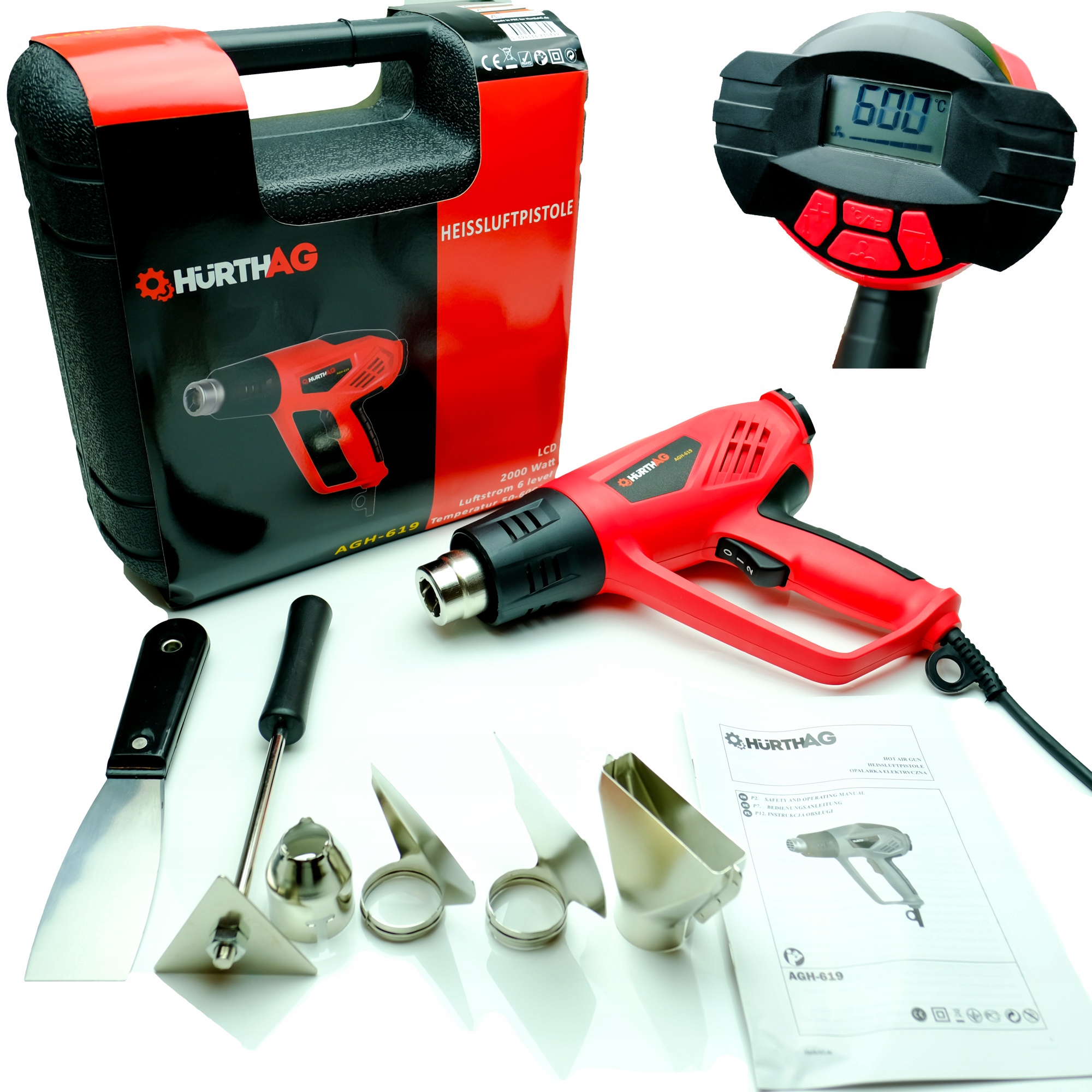 Opalarka HurthAG 2000 W 230 V 600 °C