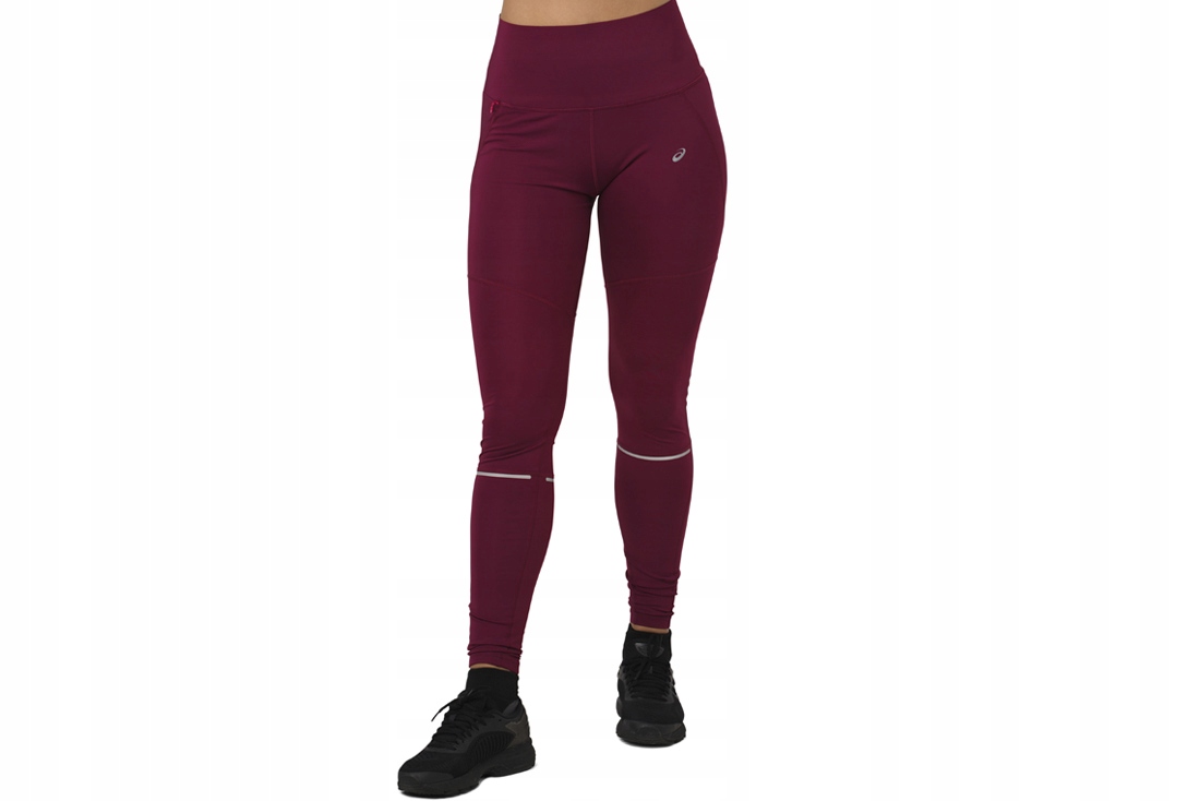 Dámské Polyester legíny Asics System Tight W [s] v bordové barvě