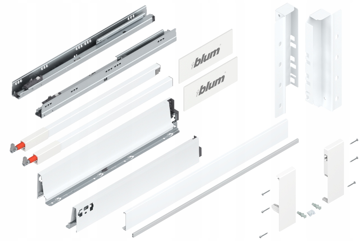 Blum Tandembox 500 Šuplík , Vnitřní střední, C, Bílá