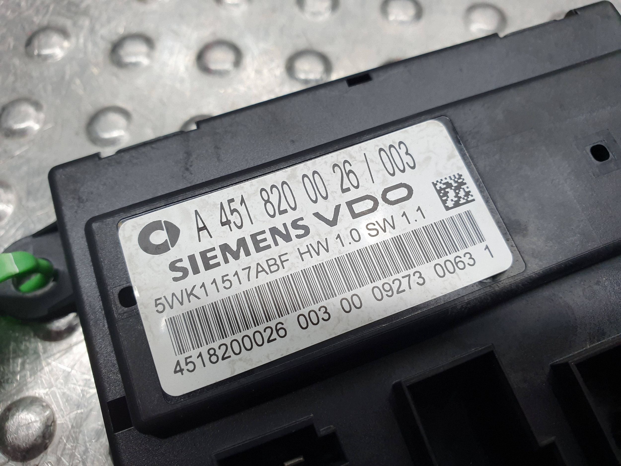 module control unit BSI A4518200026 SMART FORTWO II 451
