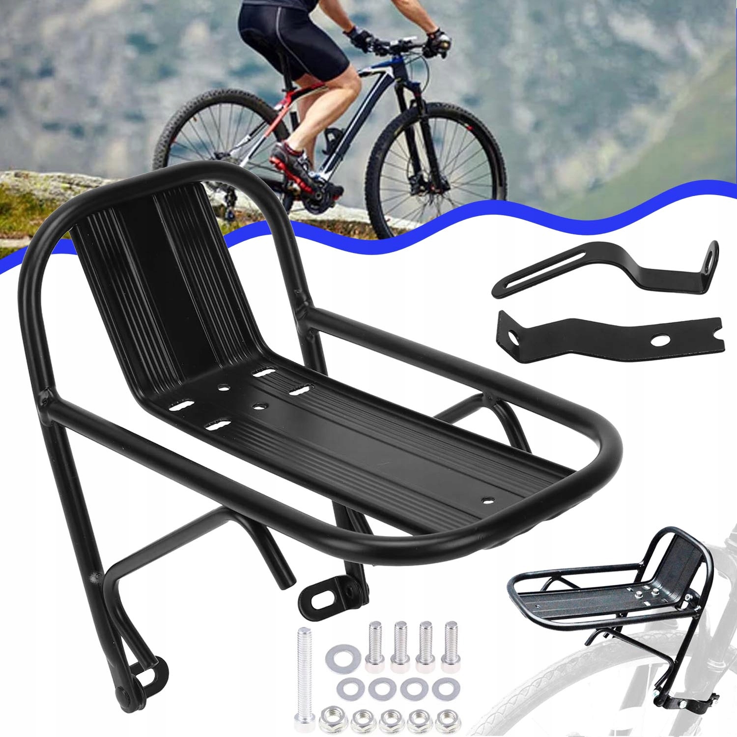 Przedni Bagażnik Rowerowy Ze Stopu Aluminium Do Jazdy Na Rowerze, Bagażnik