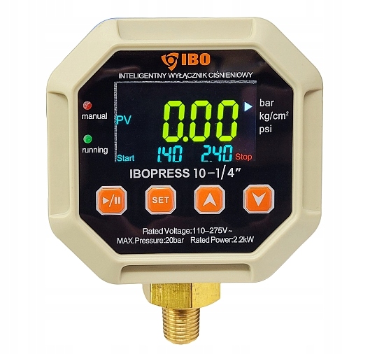 

Ibopress 10 1/4'' Wyłacznik Ciśnieniowy Elektronic