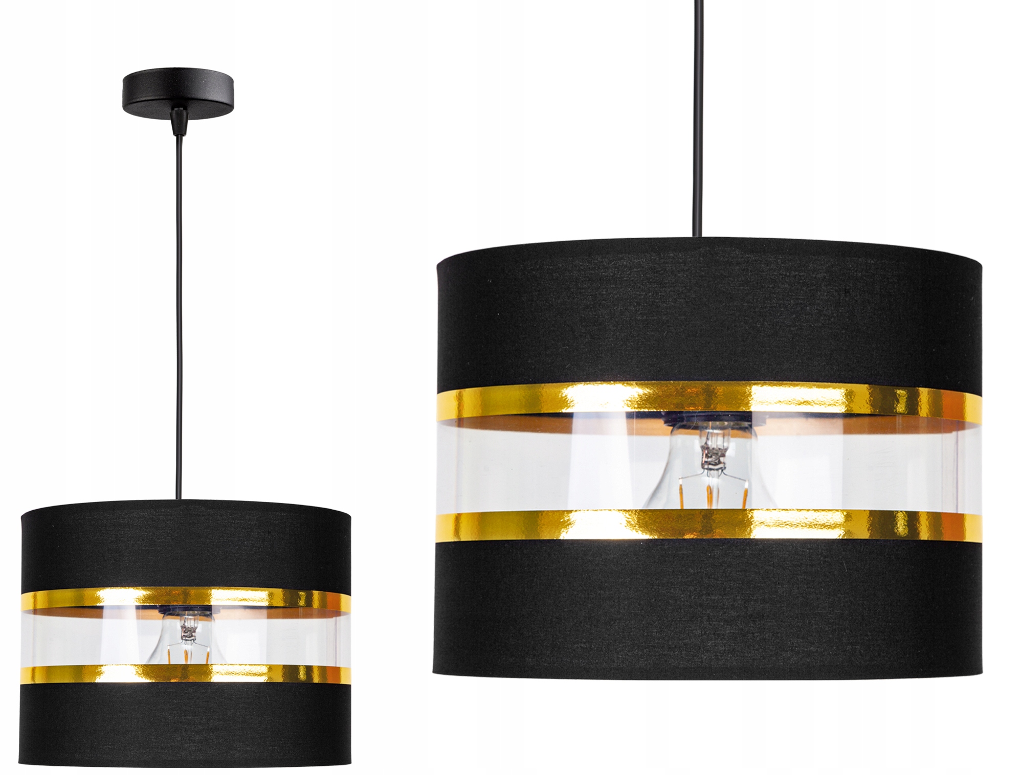 

Lampa Wisząca Zwis Sufitowa Żyrandol Abażur Led