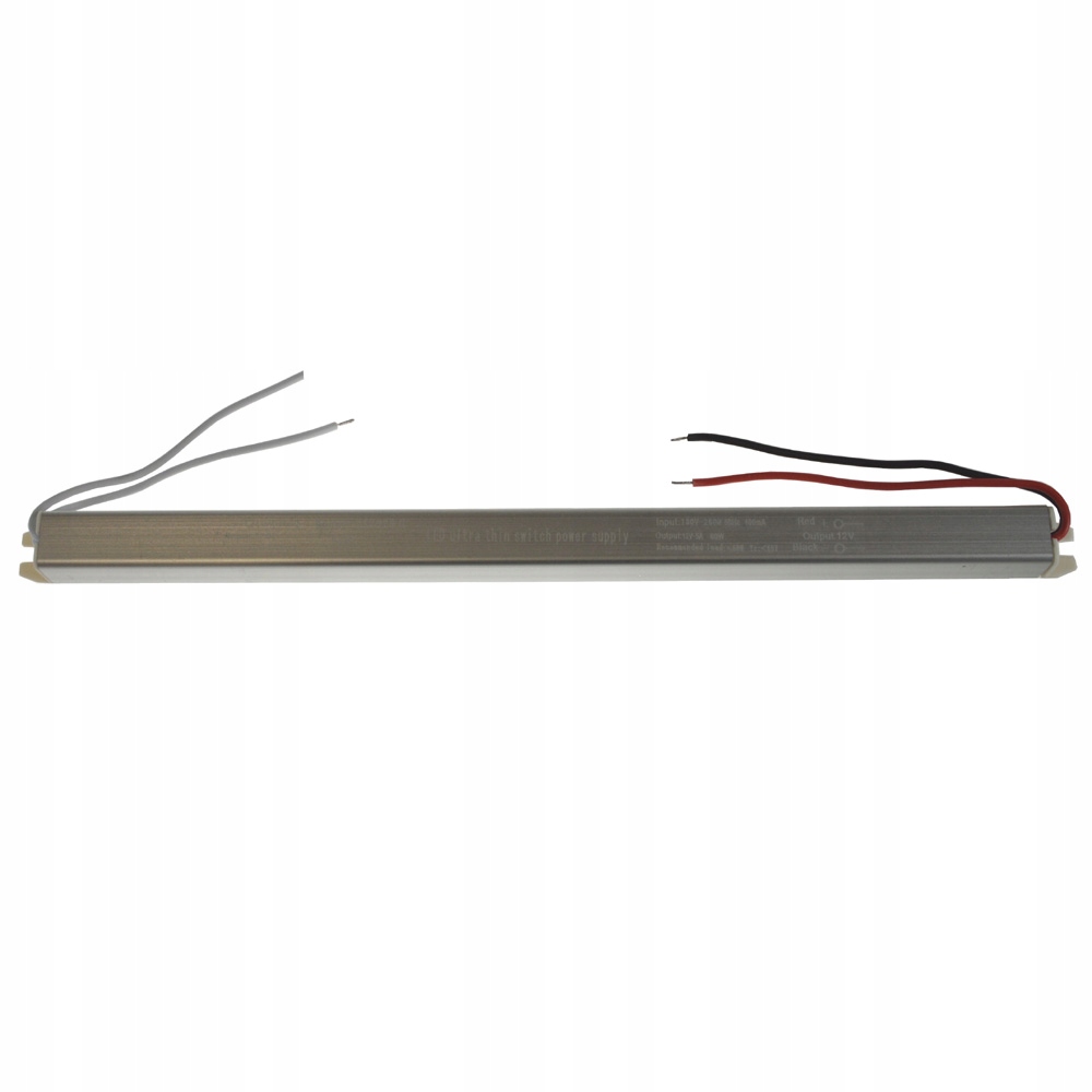 ZASILACZ LED SUPER SLIM 60W 12V IP20 MEBLOWY WĄSKI TRANSFORMATOR DO TAŚM