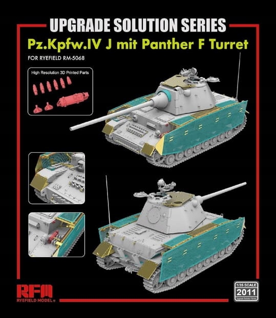 Upgrade Solution Series pro Pz.Kpfw.IV J mit Panther F Turret 1:35 Rye