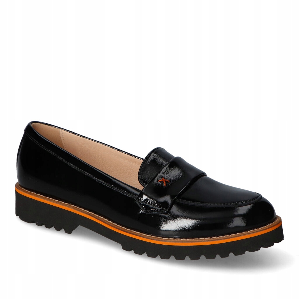 Mokasíny Arka BI6908/1974+2892 Černý lak 36