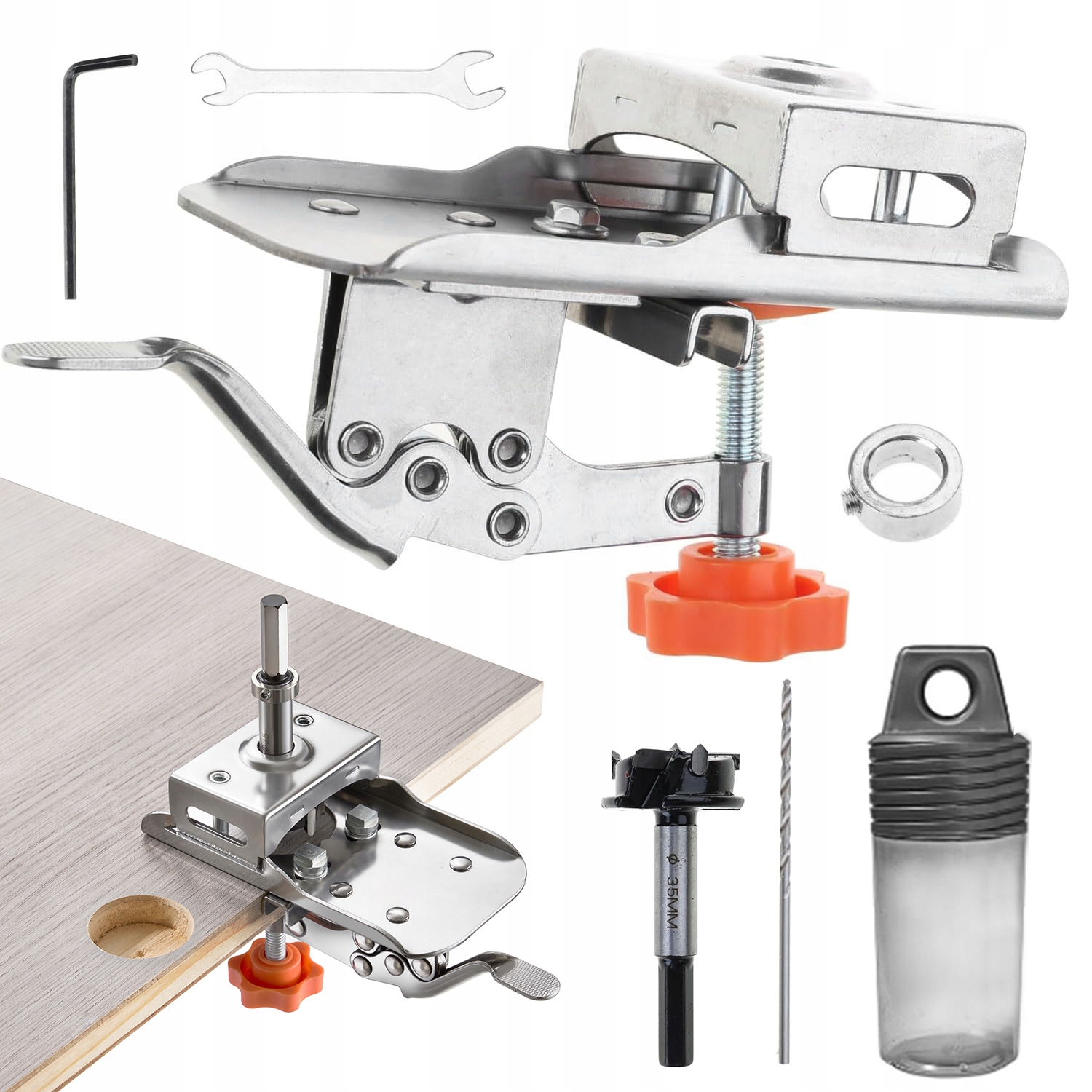 Šablona Na Závěsy Nerezová Ocel Prakticky Přesná, Univerzální Pro Dveře