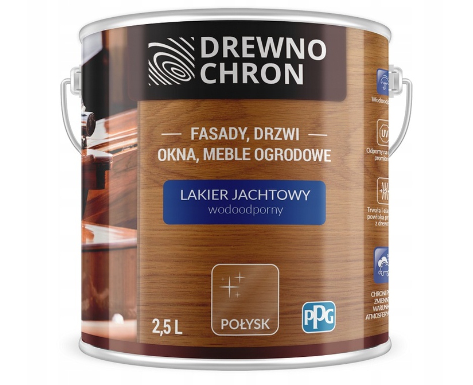 

Lakier jachtowy Drewnochron bezbarwny 2,5 l Połysk