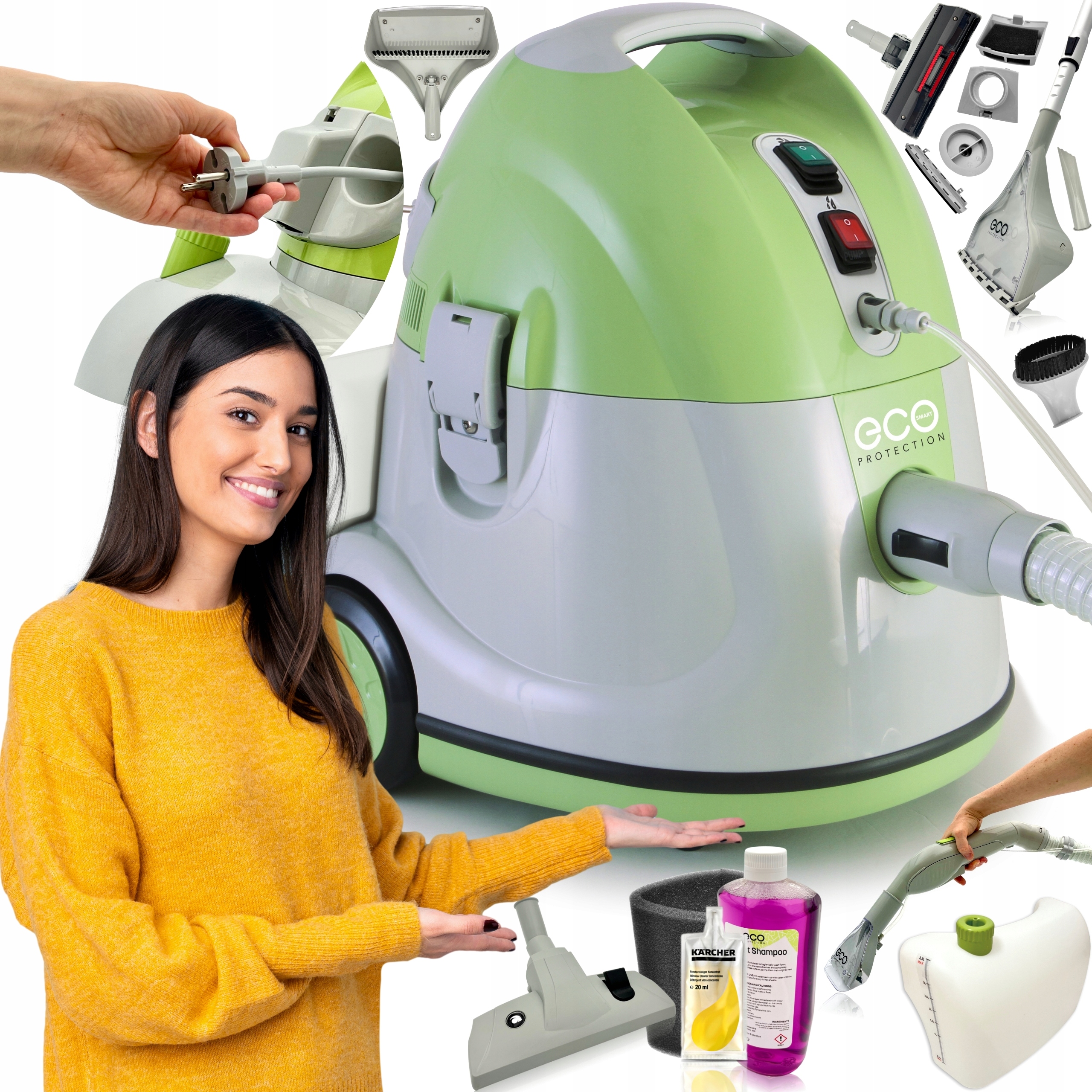 

Odkurzacz Piorący i Wodny+karcher Płyn+chemia+hepa