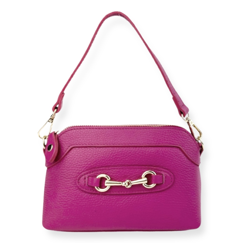 Dámská kabelka z přírodní kůže Indigo Fuchsia