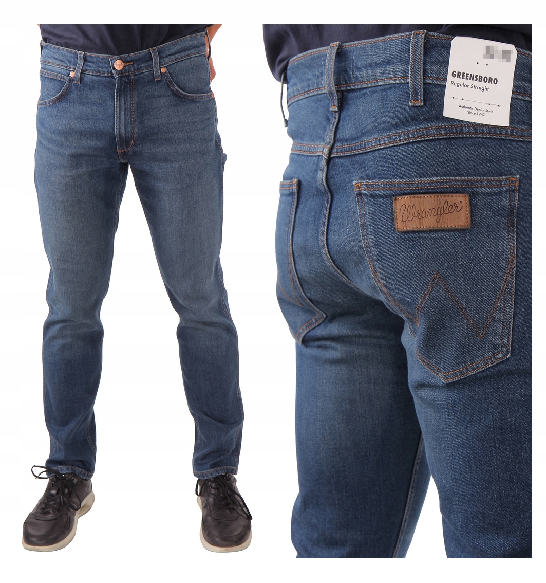 

Wrangler Greensboro Indigo Wit Męskie W32 L32