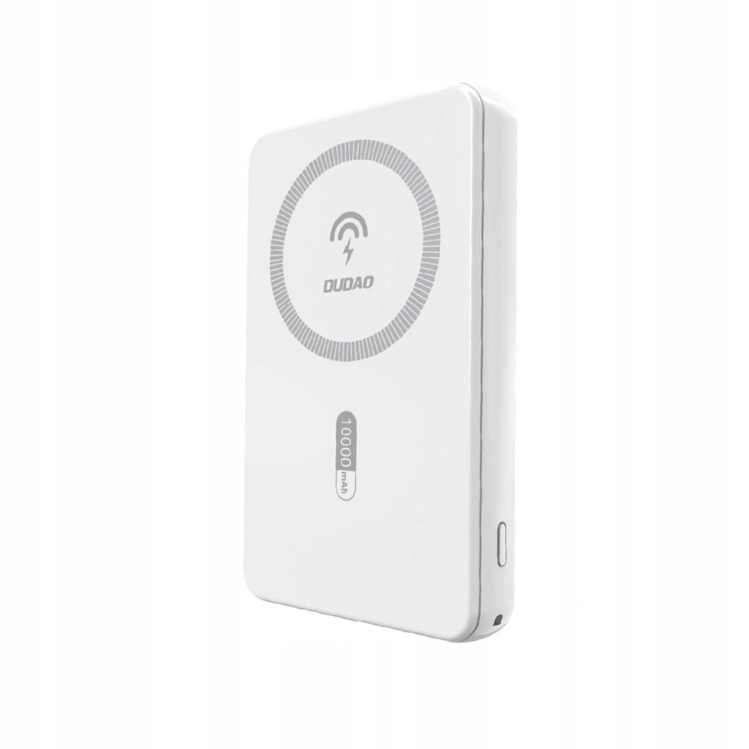 Powerbank magnetyczny Dudao K14S 20W 5000mAh 1x Usb-a 1x Usb-c biały
