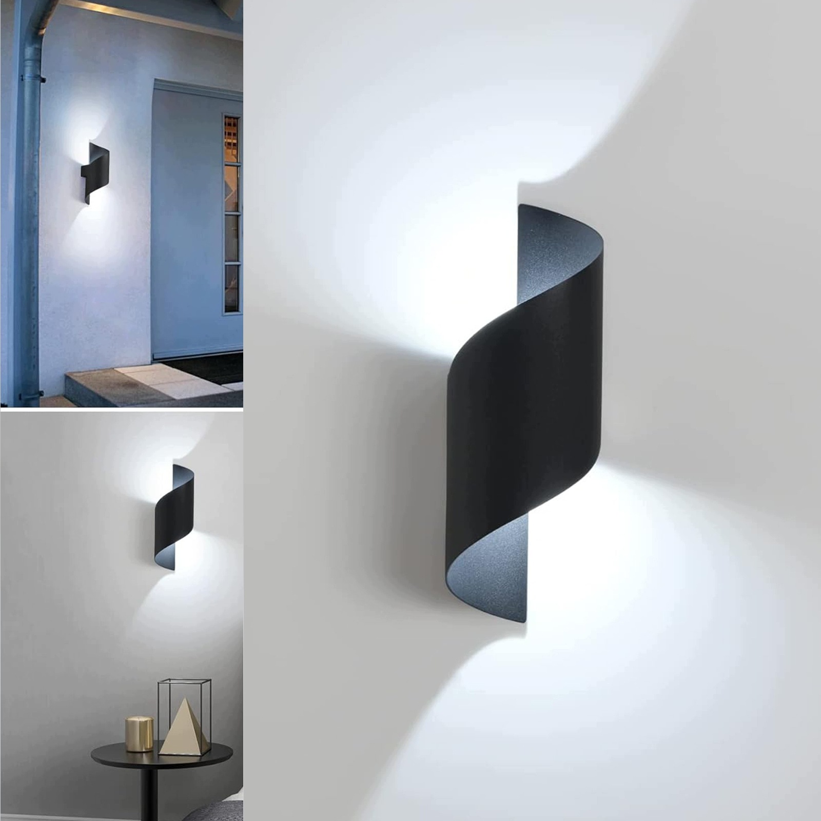 Nástěnná Lampa Nástěnné Led Černá Moderní Chodba Obývací Pokoj 6000K 10W