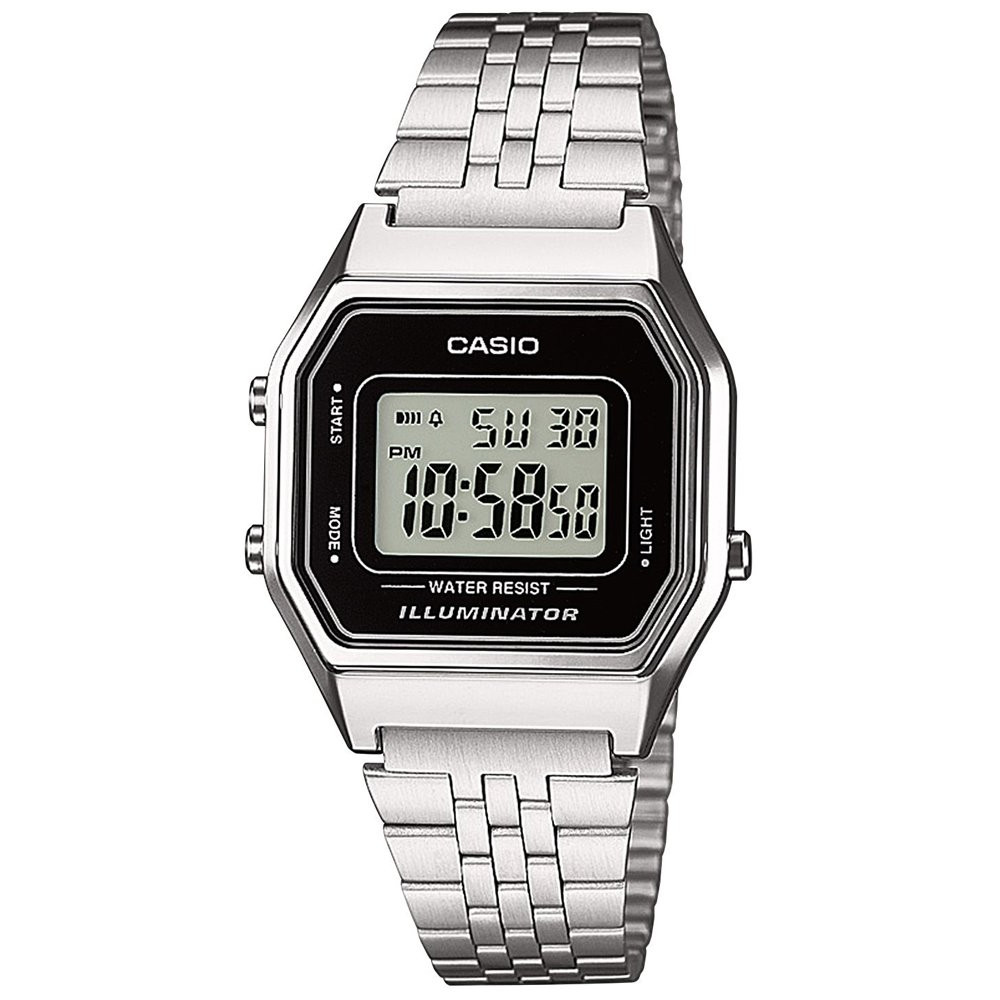 Hodinky Casio Vintage LA680WEA-1EF stříbrné