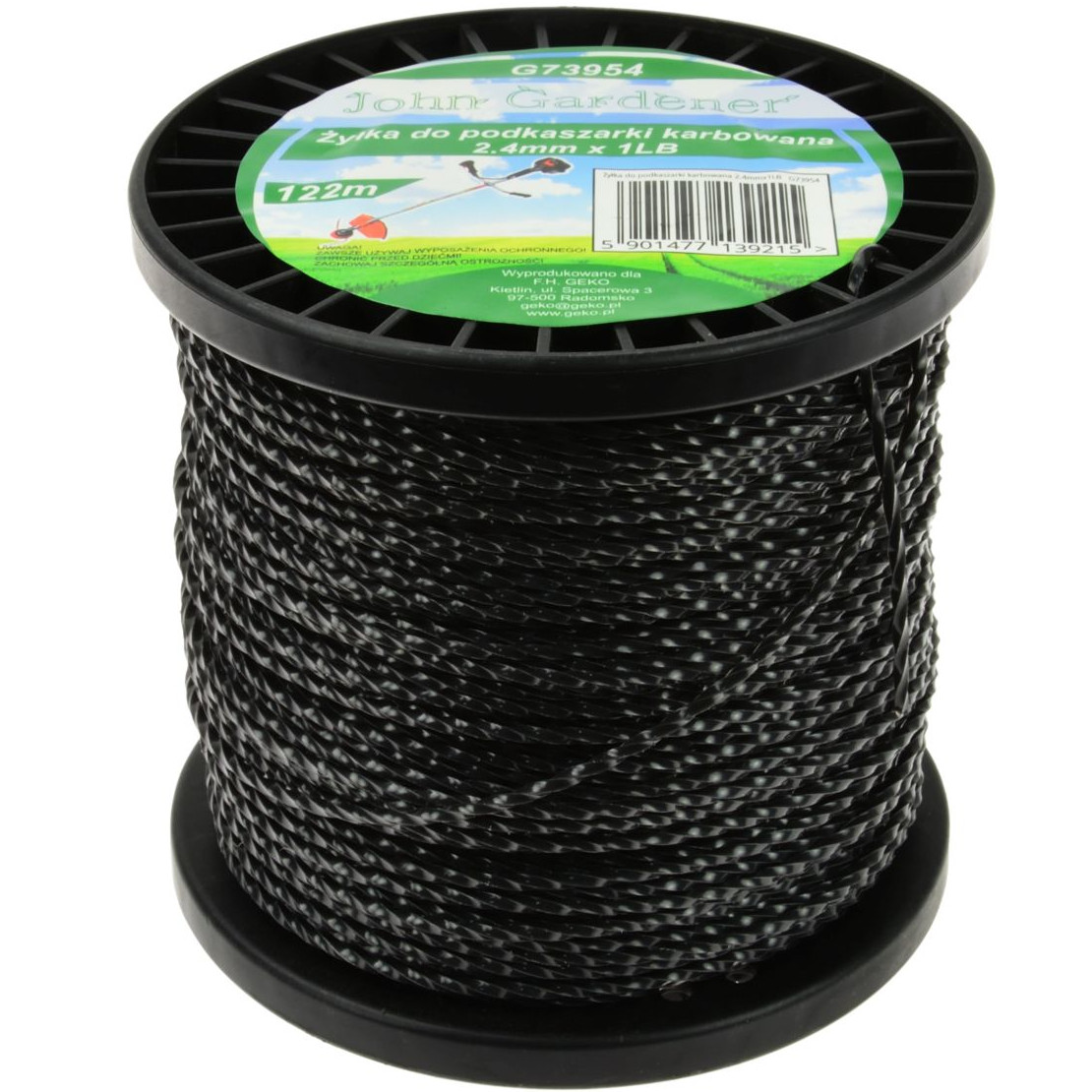 

Żyłka do podkaszarki kosy karbowana 2.4mmx1LB 122m