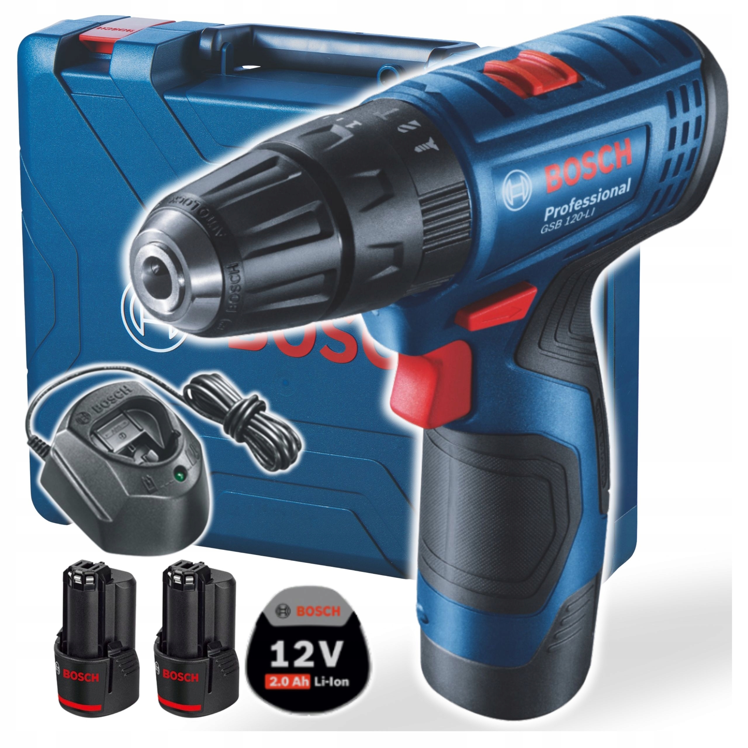 Bosch Professional Gsb 120-LI Wiertarko-wkrętarka udarowa 30Nm 06019G8100
