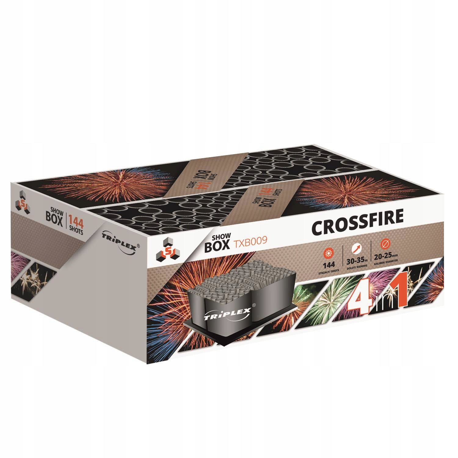 Piękny Pokaz Fajerwerków Na Urodziny Crossfire TXB009 144 strzałów