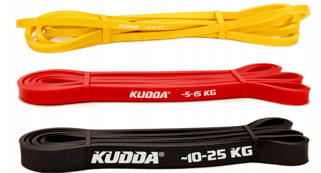 Gumy do ćwiczeń Zestaw 3 gum Powerband guma oporowa treningowa Fitness