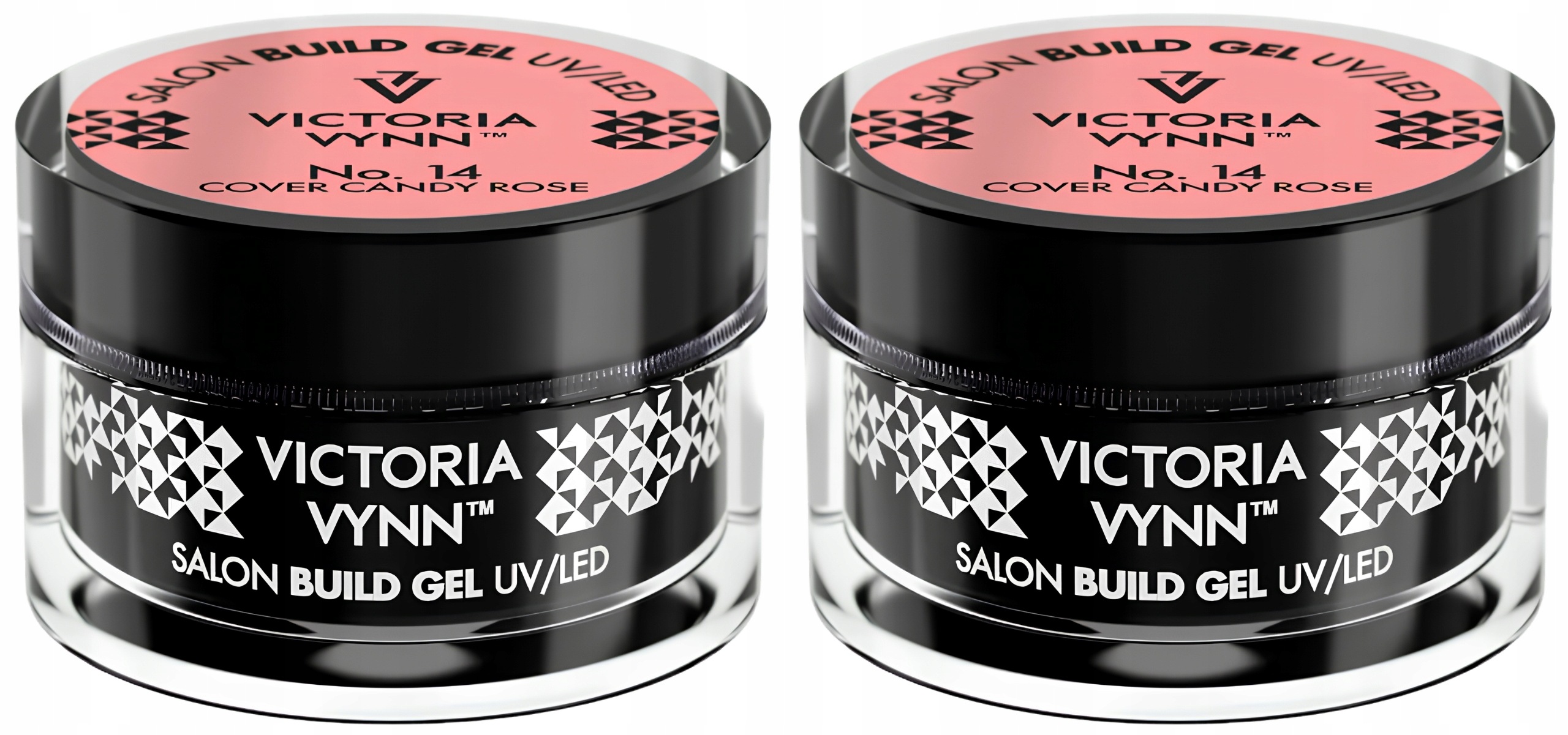 2 x Stavební Gel na nehty Růžový Victoria Vynn 14 Cover Candy Rose 50 ml
