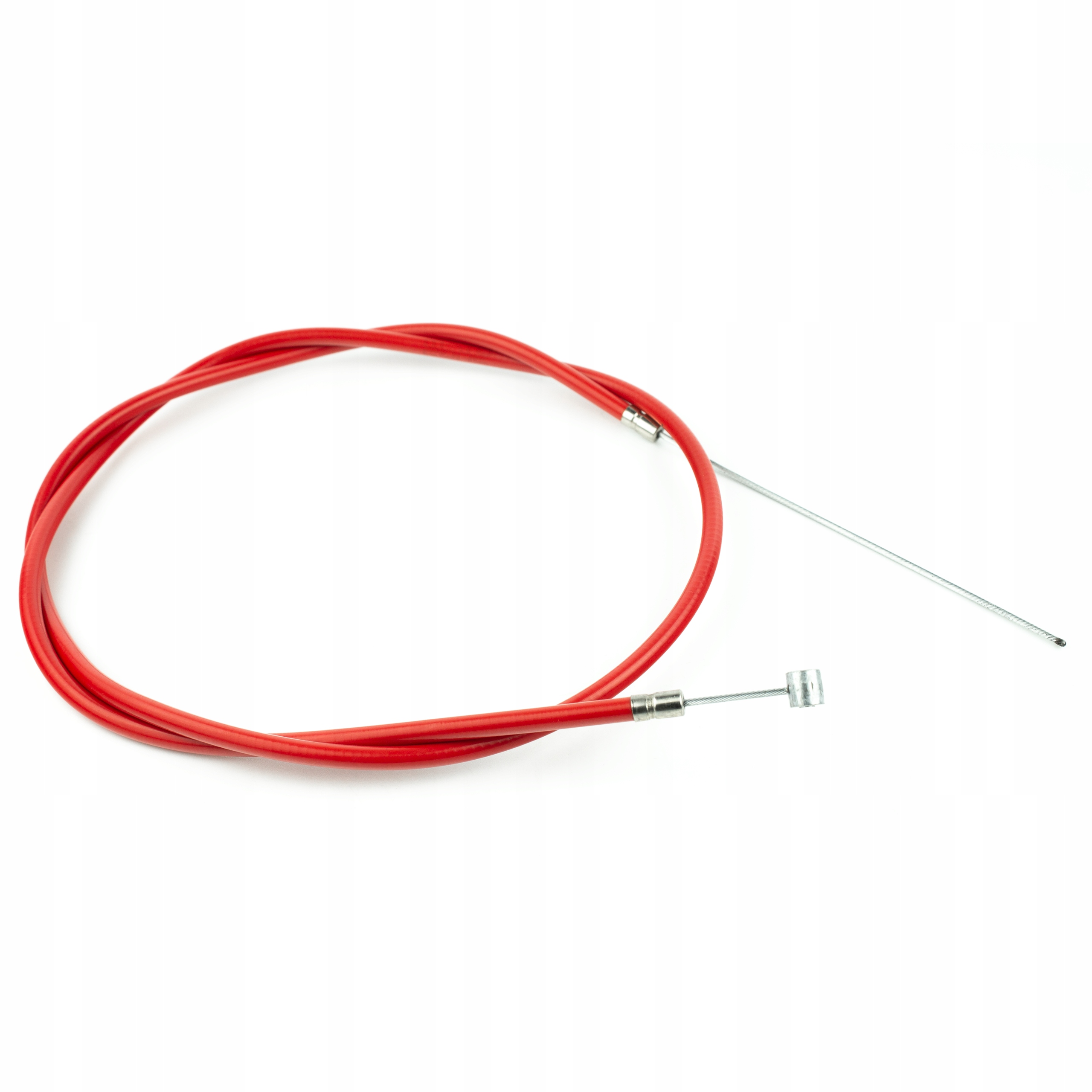 Linka hamulca rowerowa przód z pancerzem czerwona Marka Leoshi