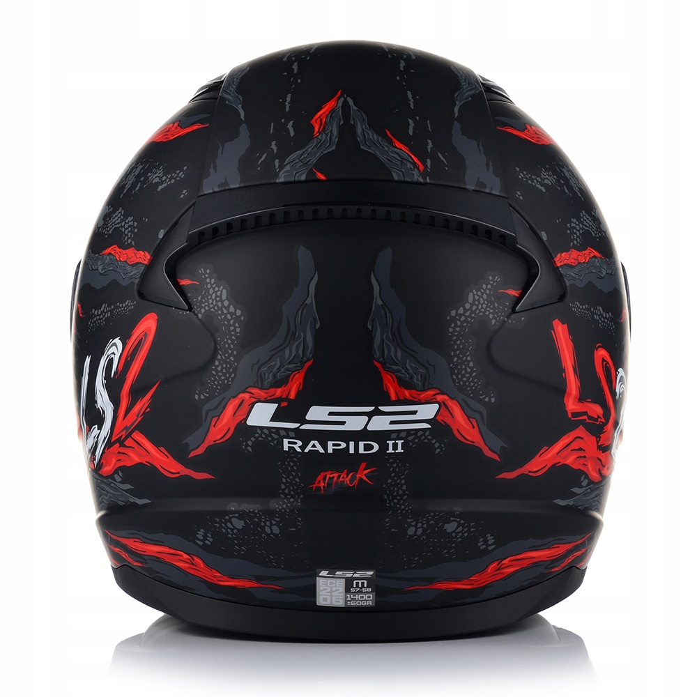 KASK MOTOCYKLOWY LS2 FF353 RAPID II KAIJU MATOWY SYSTEM PINLOCK ECER 22.06 Rozmiar S