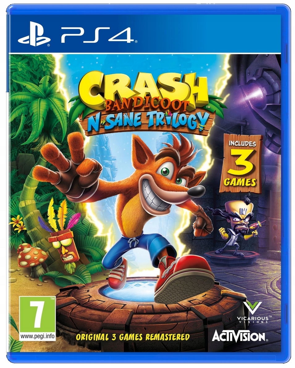 Crash Bandicoot N.Sane Trilogy PS4 PS5 NOWA