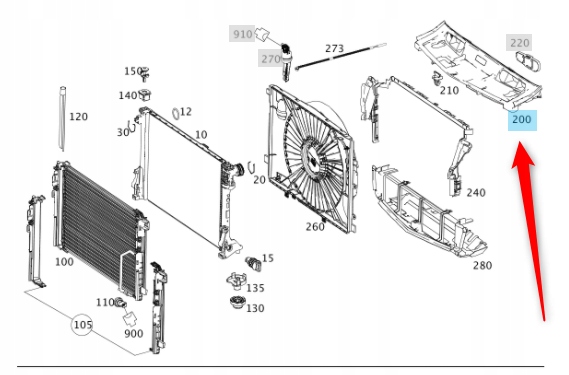 NAKŁADKA NA PAS PRZEDNI OSŁONA W204 C 180 MERCEDES Typ samochodu Samochody osobowe