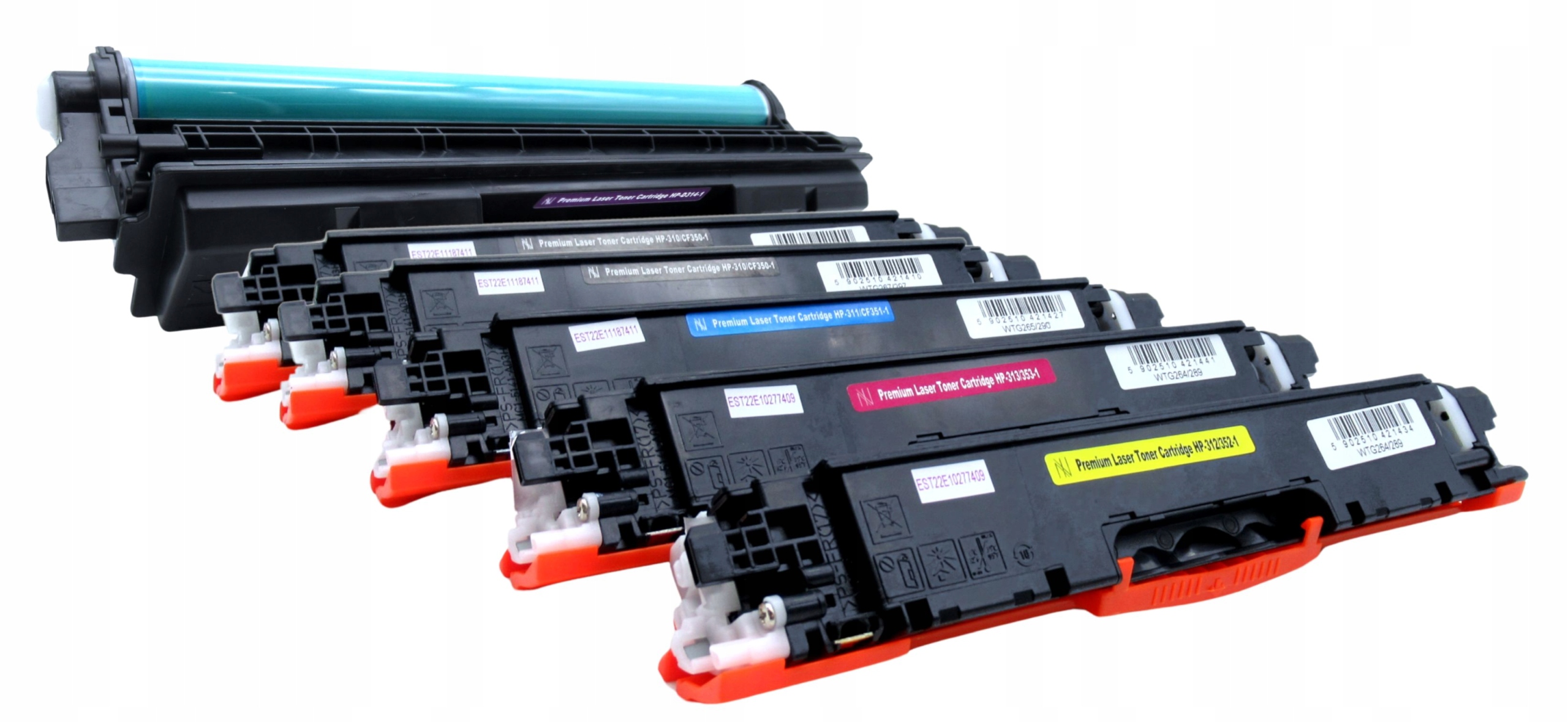 Tonery + Bęben do HP CE310A CP1025NW MFP M175A Kod producenta CE314A / LaserJet Pro CP 1021 / CE310-3A