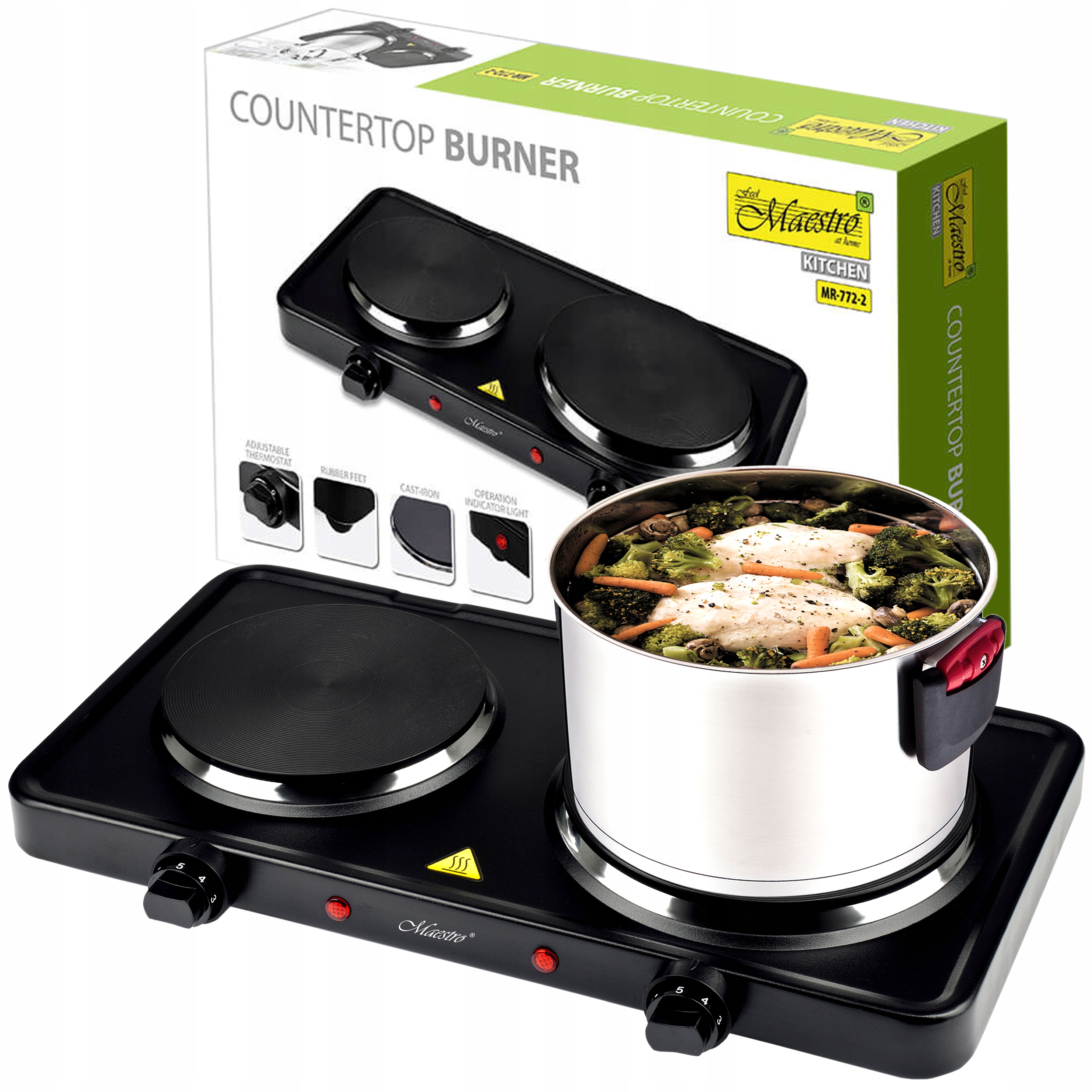 

Kuchenka Elektryczna Dwupalnikowa Na Prąd 2500W