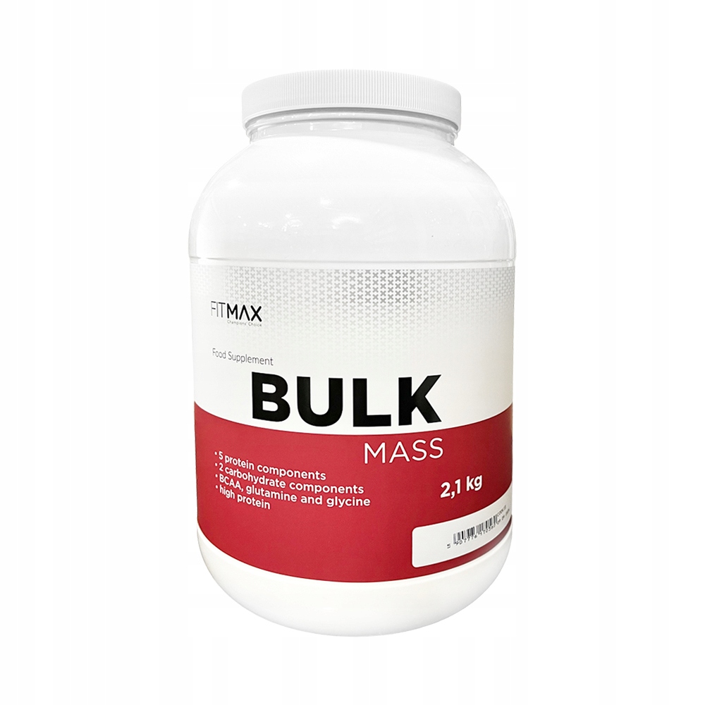 Fitmax Bulk Mass 2100 G Masa Whey Protein Až 46 % Bílkovin Wpc Jahoda