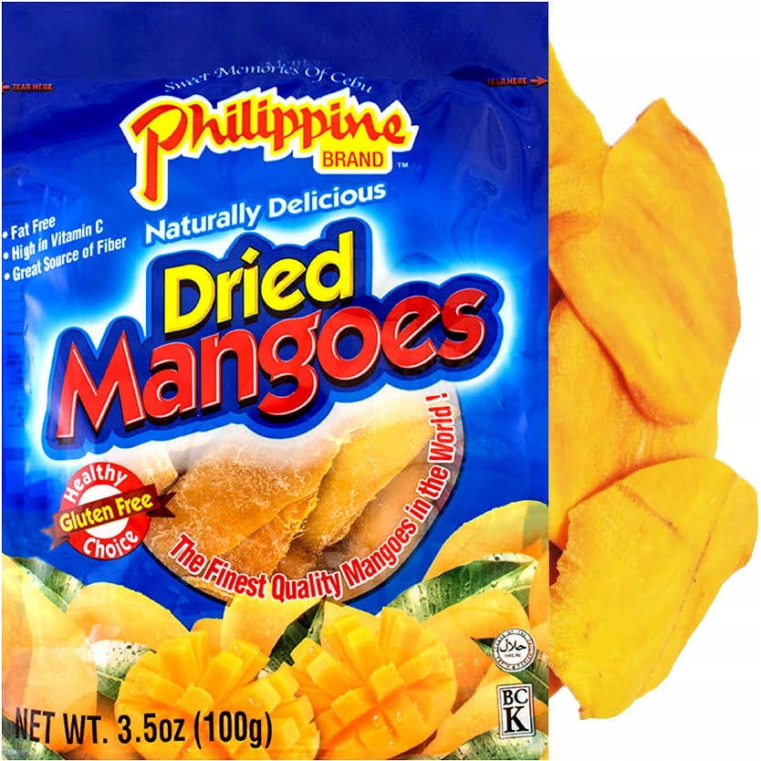 

Suszone Mango Naturalna Filipińska Przekąska 100g